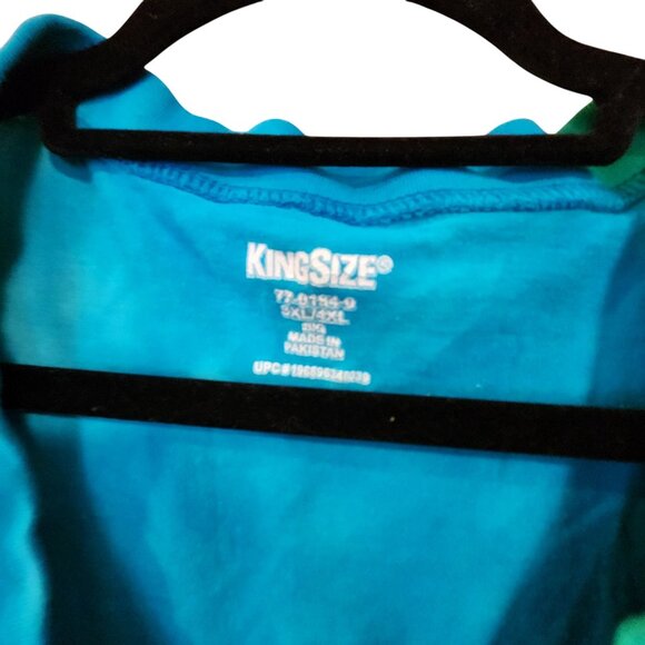 King Size 100% Cotton Tie-Dye Sleep shirt Short Sleeve 3XL - Picture 3 of 3